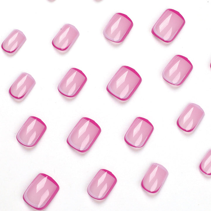 Elegant Nail Art with Modern French Tip Design Bowlift