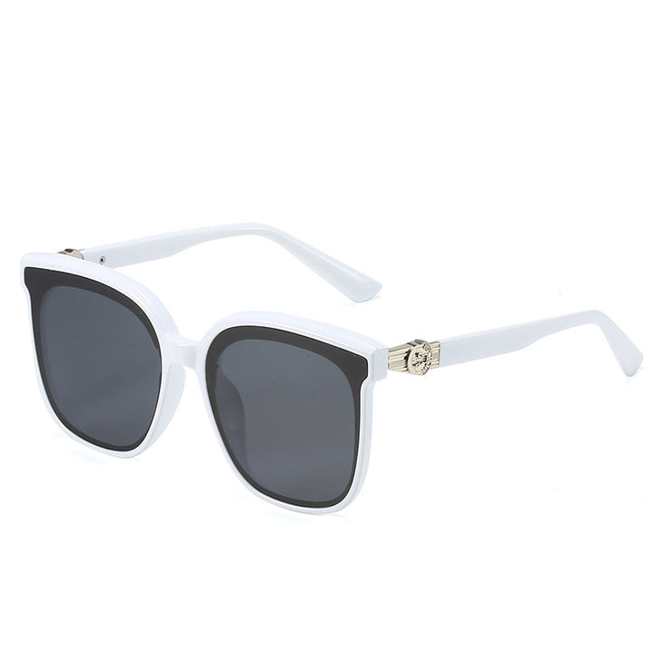 Oversized Square Frame Sunglasses with UV Protection Bowlift