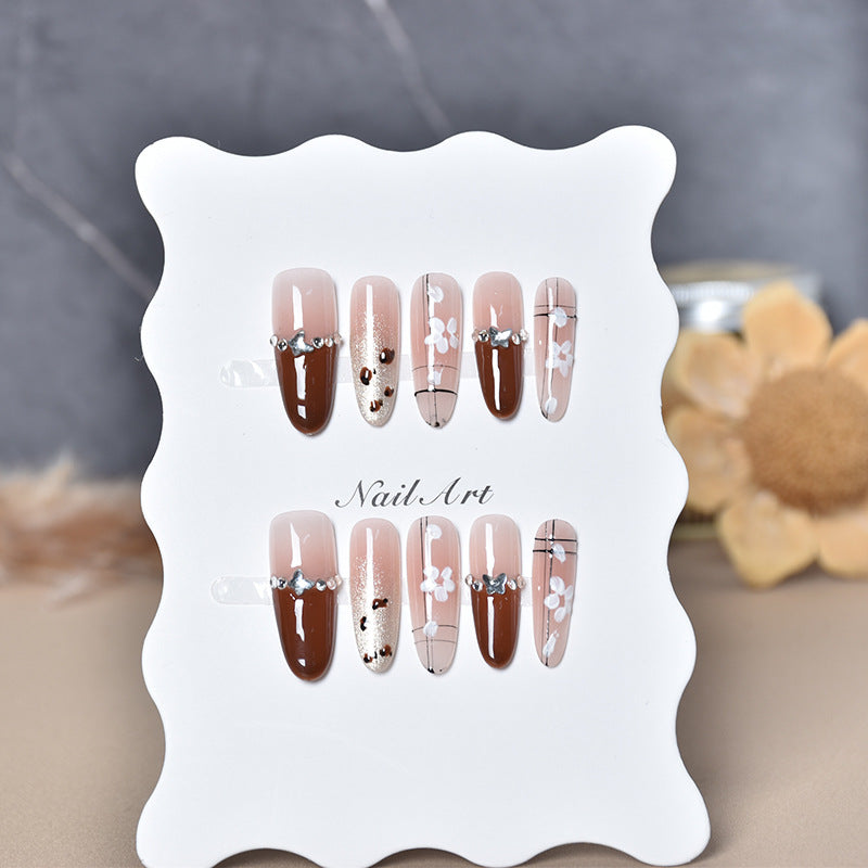 Decorative Animal Print Press-On Nail Set Bowlift