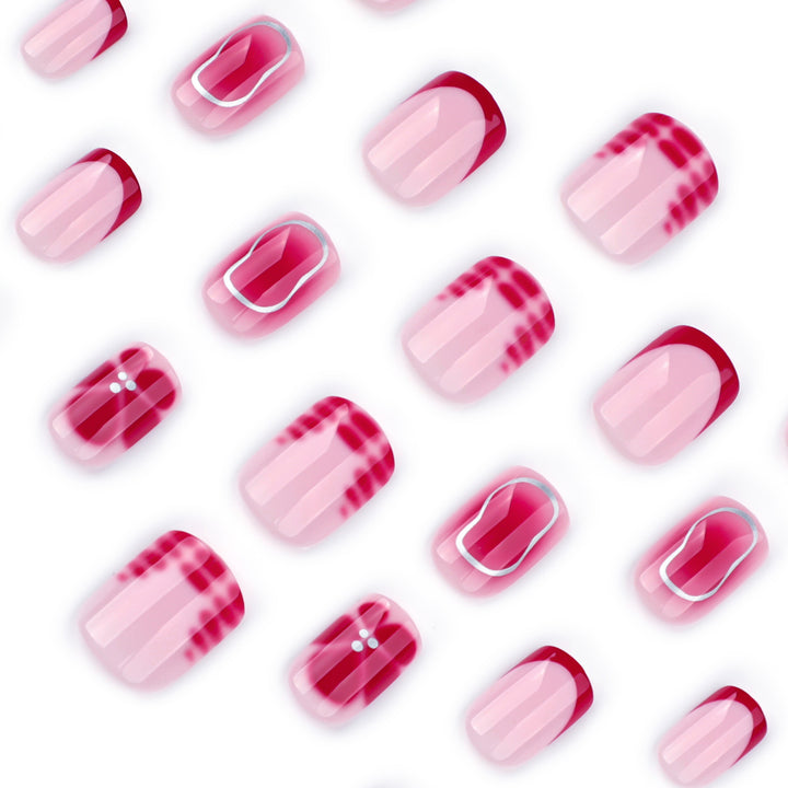 Artful nail art with gradient and glitter Bowlift