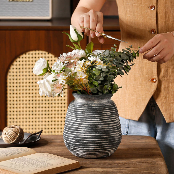 Elegant Artificial Flower Pot Bowlift