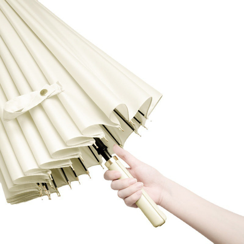 Ladies automatic windproof folding umbrella with ergonomic handle Bowlift