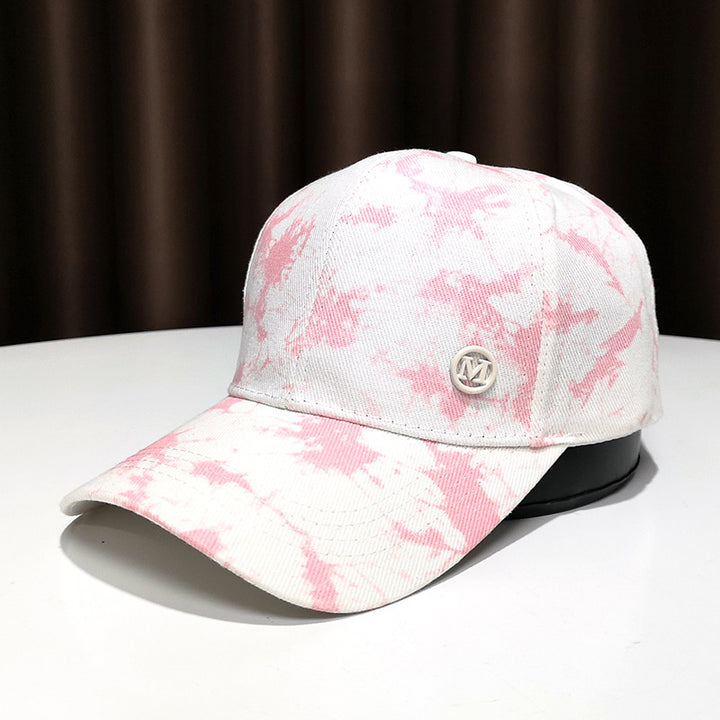 Women's Stylish Splatter Print Baseball Cap Bowlift