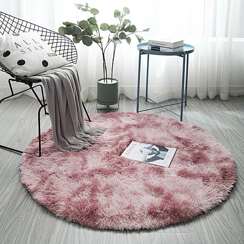 Plush Round Area Rug
