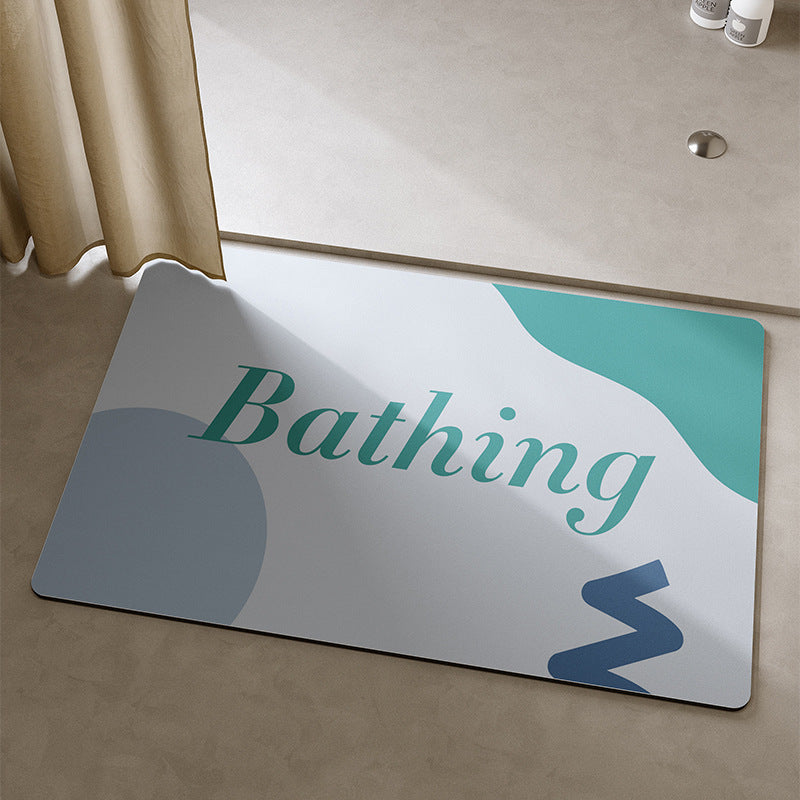 Playful Cat-Themed Bath Mat Bowlift