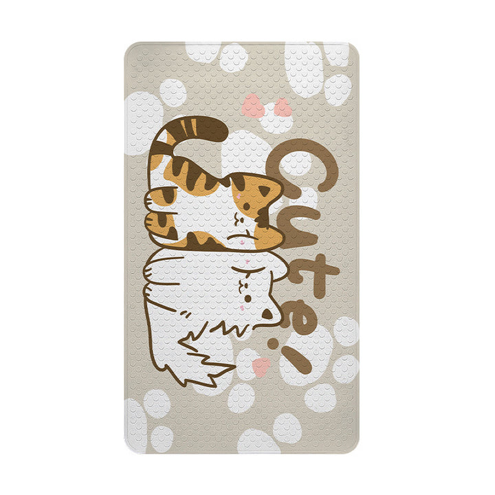Cute Cartoon Cat Bath Mat Bowlift