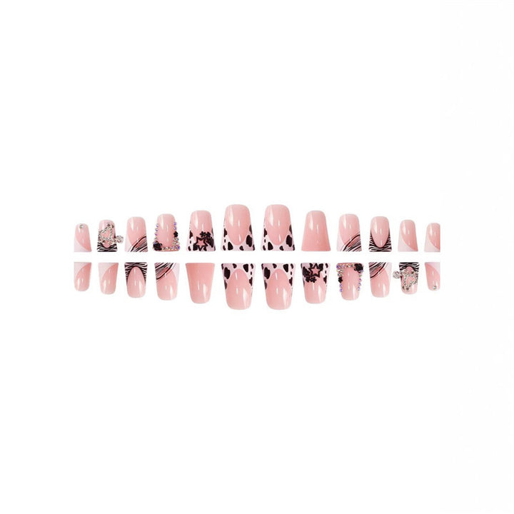 Glamorous Rhinestone Embellished Press-On Nail Set Bowlift