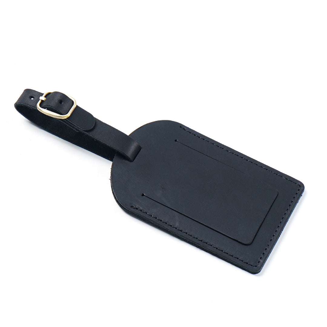 Leather Luggage Tag with Adjustable Buckle Bowlift