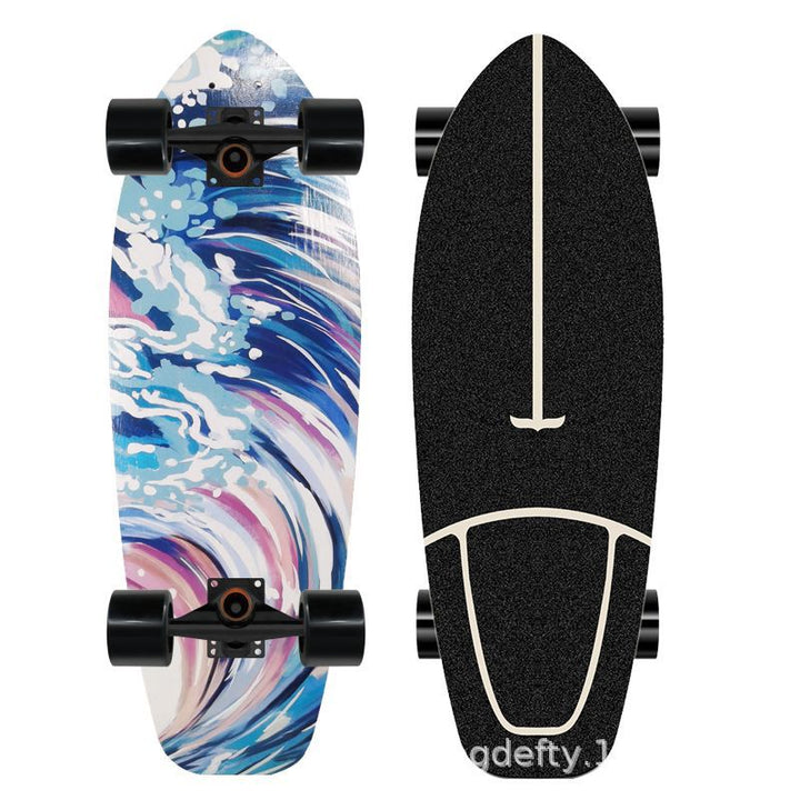 Artistic Lion Design Skateboard Bowlift