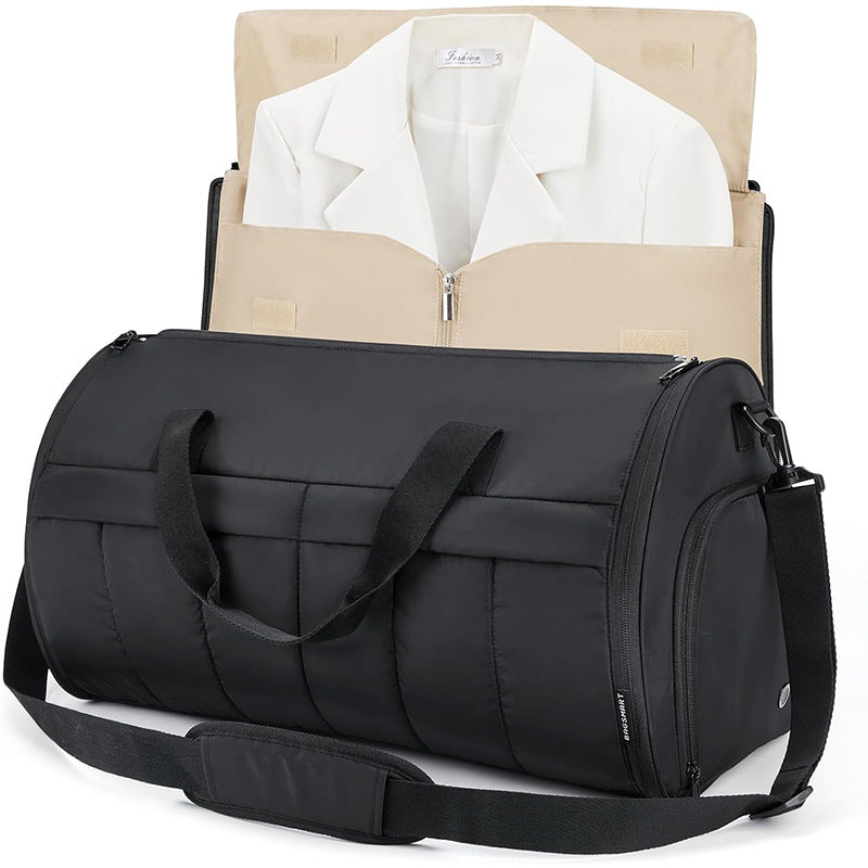 Stylish Travel Bag with Integrated Suit Compartment Bowlift