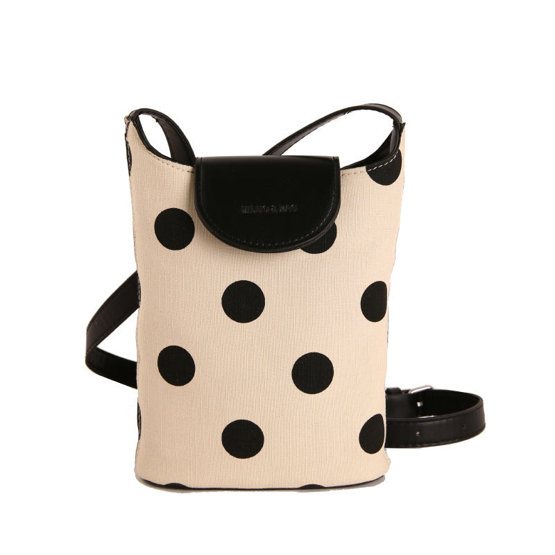 WoStylish Dot-Patterned Mini Crossbody Bag Bowlift
