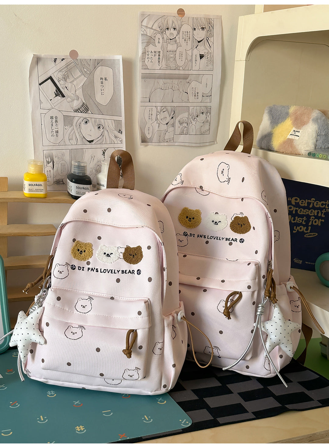 Cute Illustrated Animal-Themed Backpack