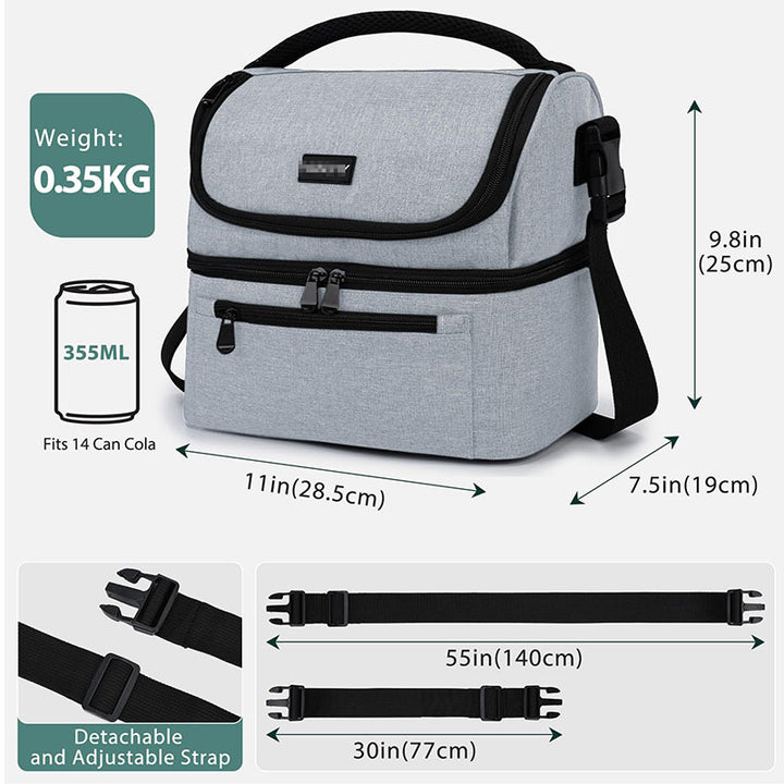 Ladies Insulated Picnic Bag with Multiple Compartments Bowlift