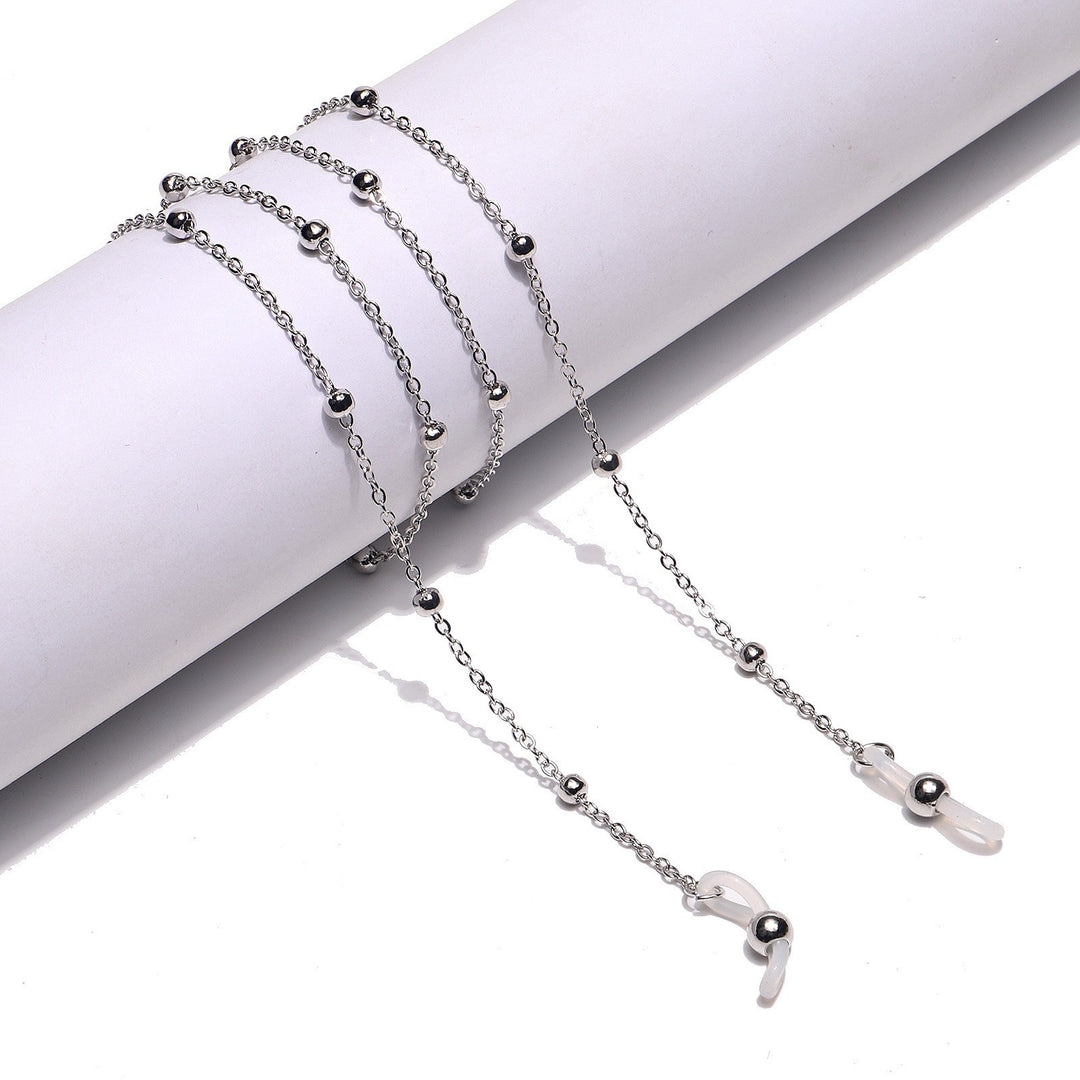 Elegant Heart-Shaped Pearl Chain Eyewear Holder Bowlift