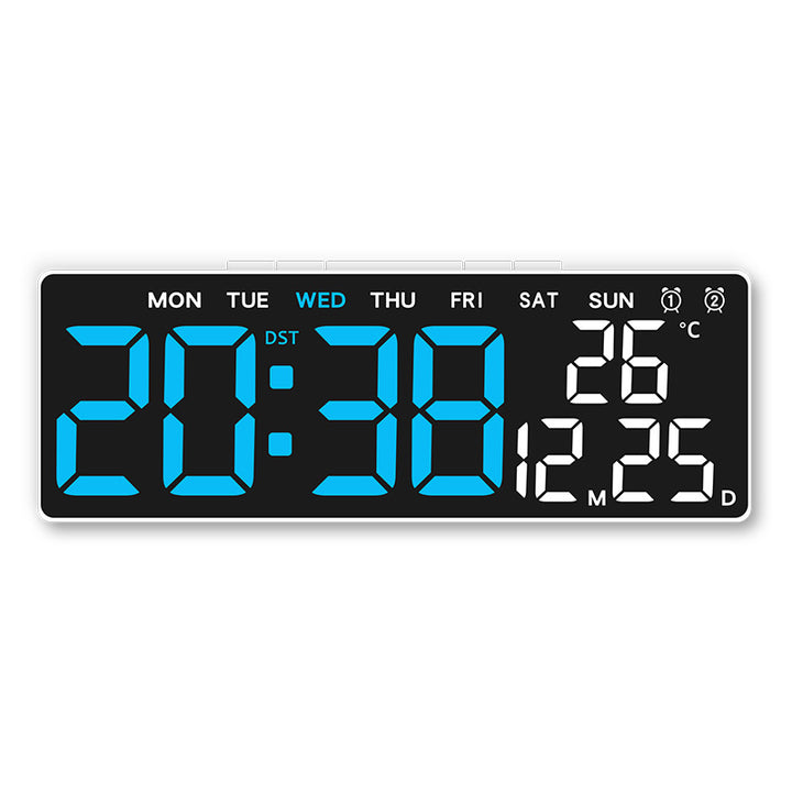 Digital multifunction alarm clock with large display Bowlift