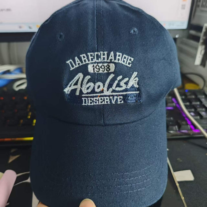 Men's Casual Distressed Graphic Cap Bowlift