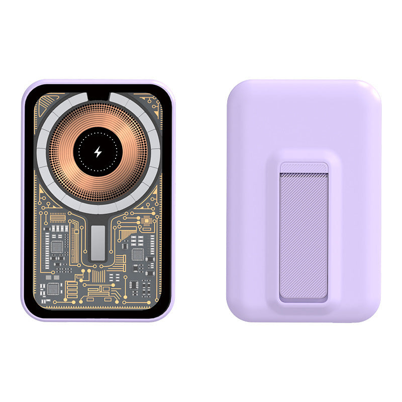 Portable power bank with innovative wireless charging function and integrated stand Bowlift