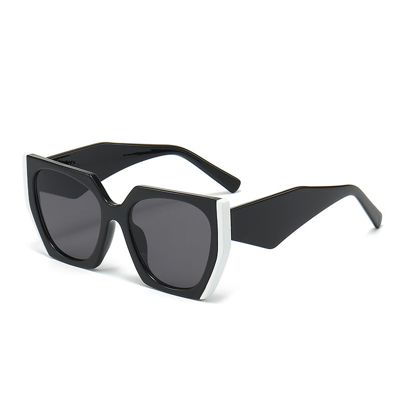 Women Oversized Sunglasses with Distinct Angular Design Bowlift