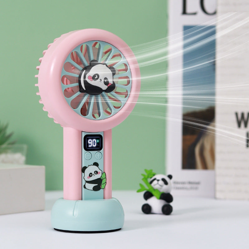 Unisex Portable Mini Fan with LED Display Bowlift