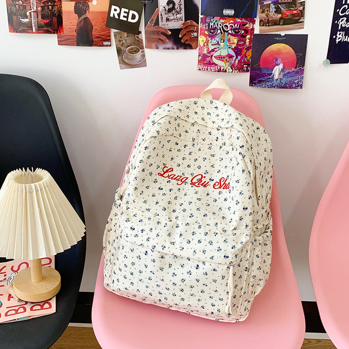 Floral Patterned Backpack