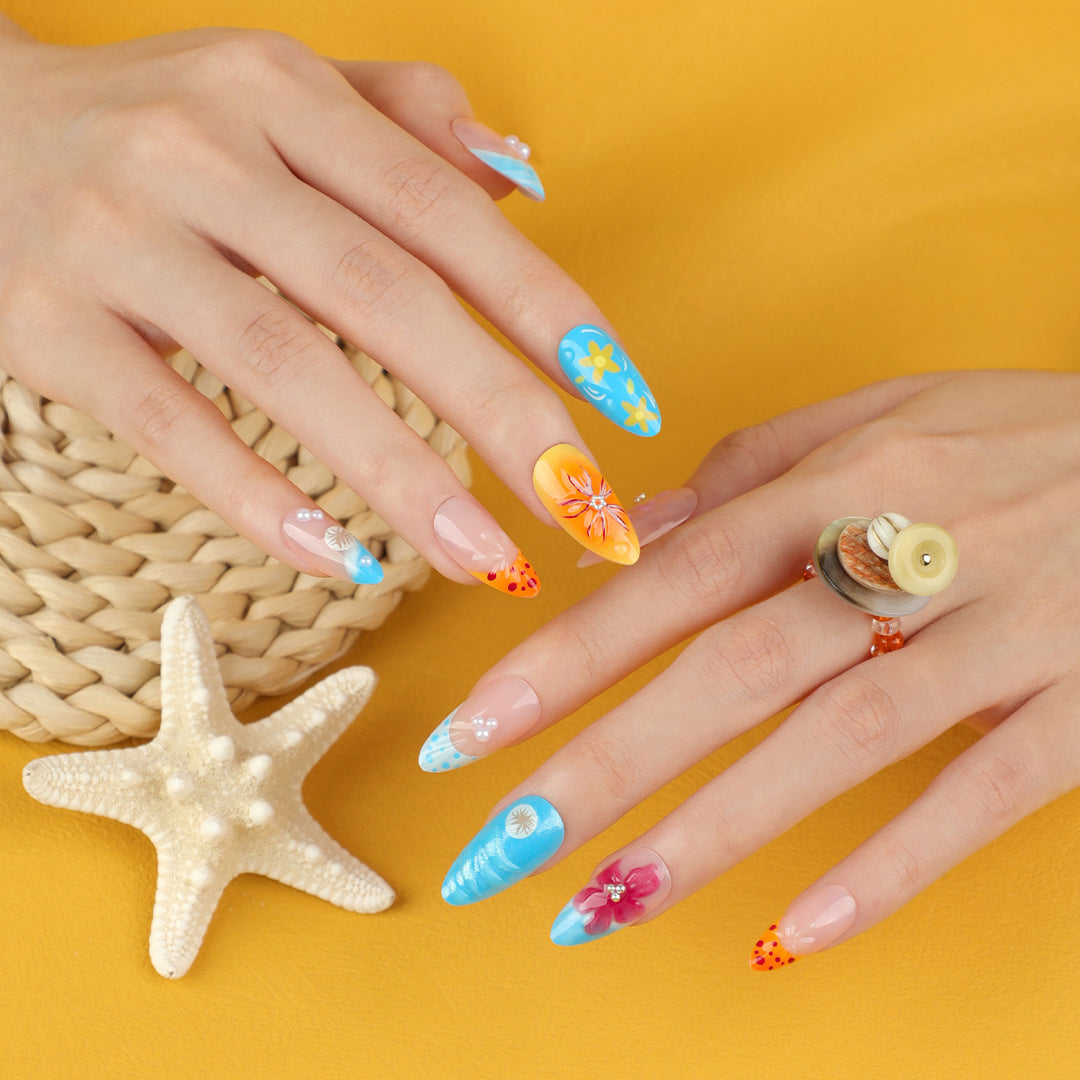 Artificial Flower Nail Art Bowlift
