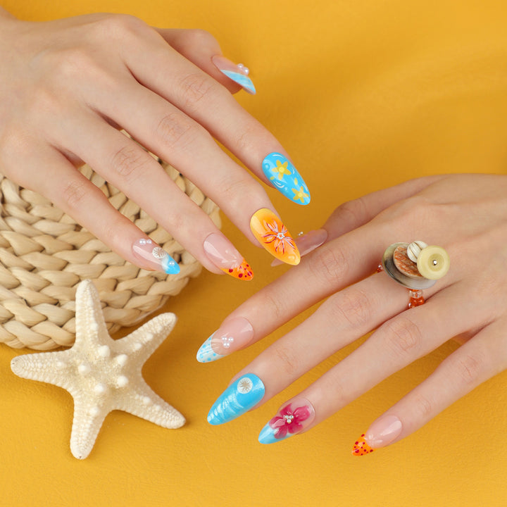 Artificial Flower Nail Art Bowlift