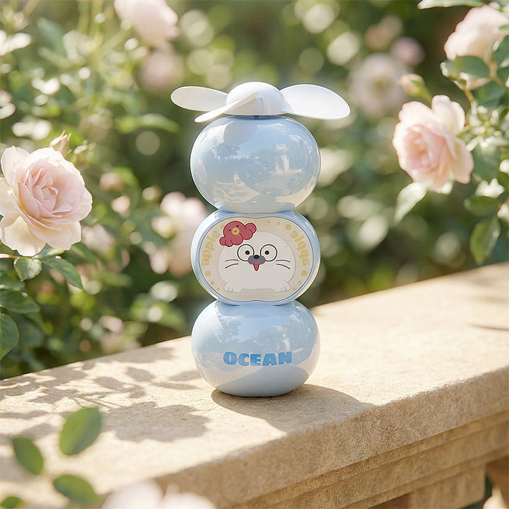Ladies creative portable mini fan with cat motif Bowlift