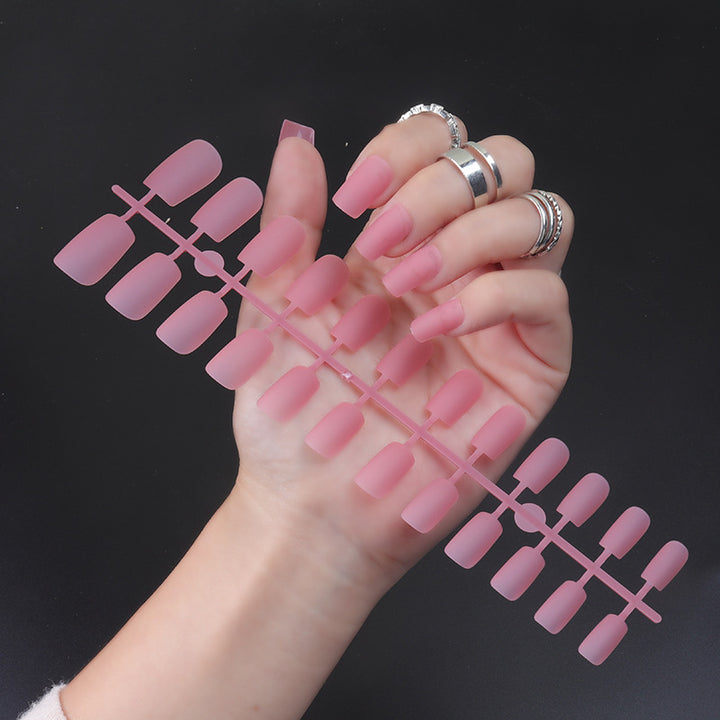 Matte Finish Long Stiletto Press-On Nails Bowlift