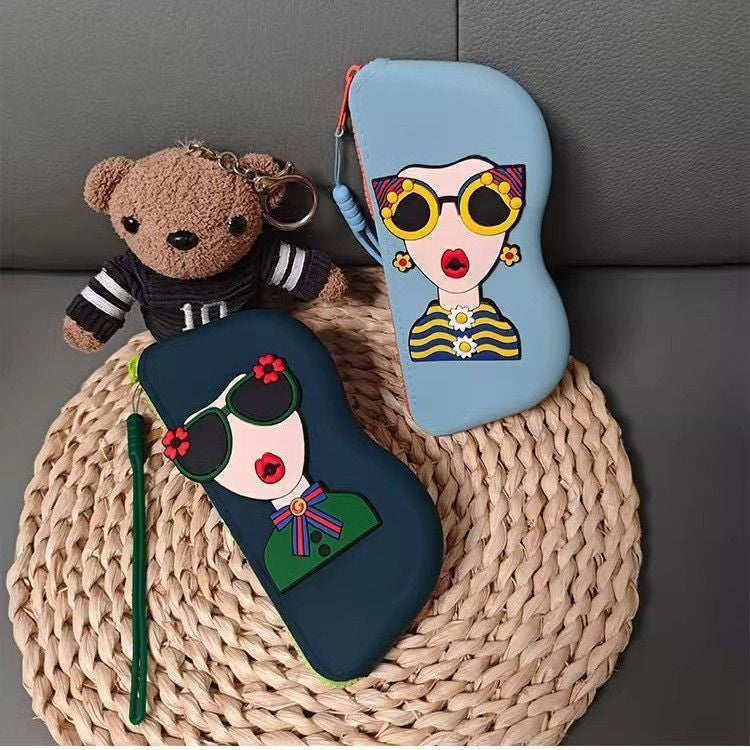 Artistic Print Zippered Pencil Case Bowlift