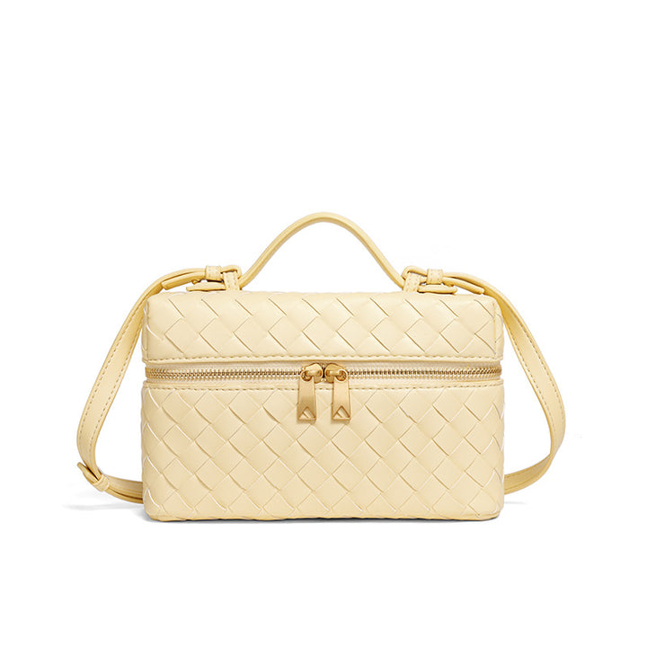 Structured Woven Satchel Bag Bowlift