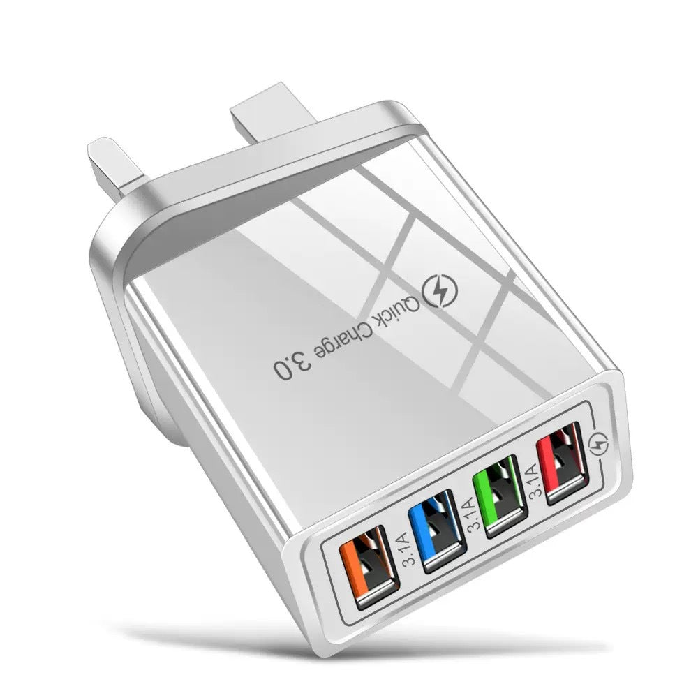 4-Port Quick Charge 3.0 Charger with AI Performance Boost