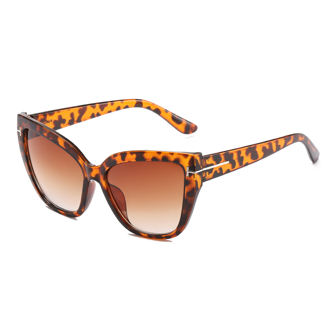 Ladies Cat-Eye Sunglasses with Fashionable Structured Frame Bowlift