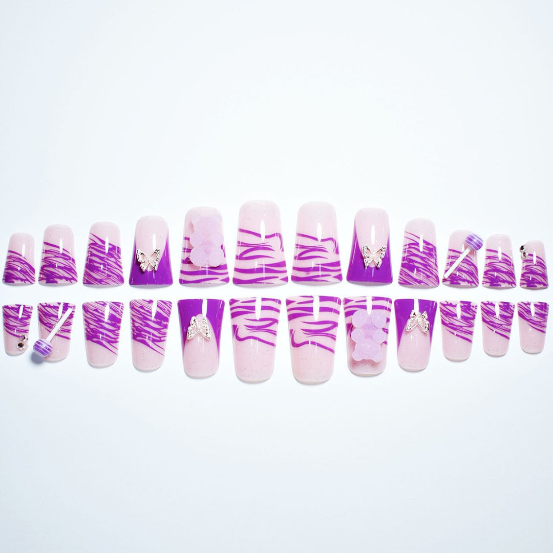 Artistic Press-On Nail Enhancements Bowlift