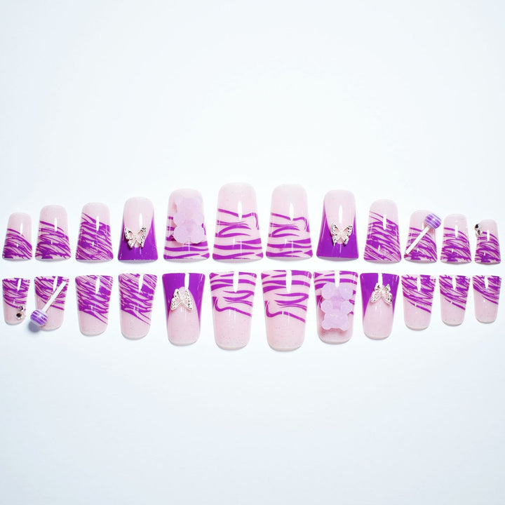 Artistic Press-On Nail Enhancements Bowlift