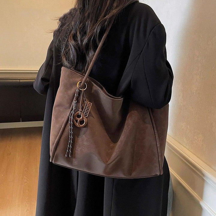 Chic Oversized Leather Tote Bag Bowlift