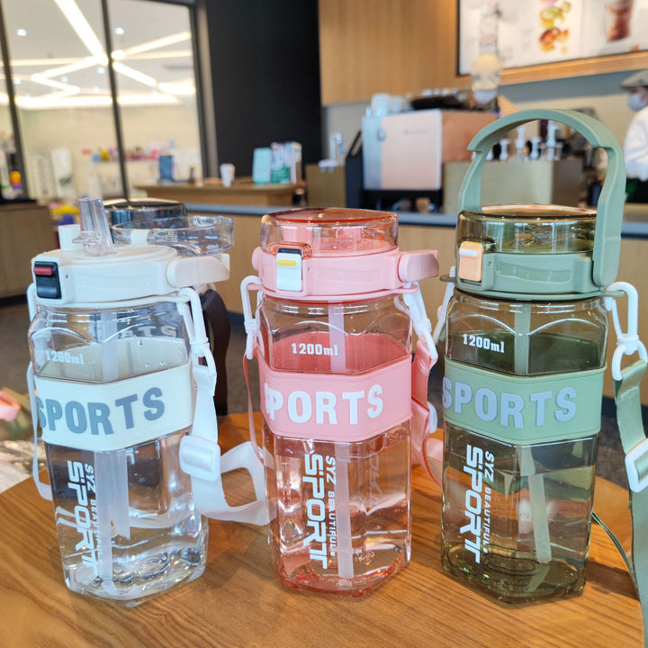 Women's Sport Water Bottle with Practical Carrying System Bowlift