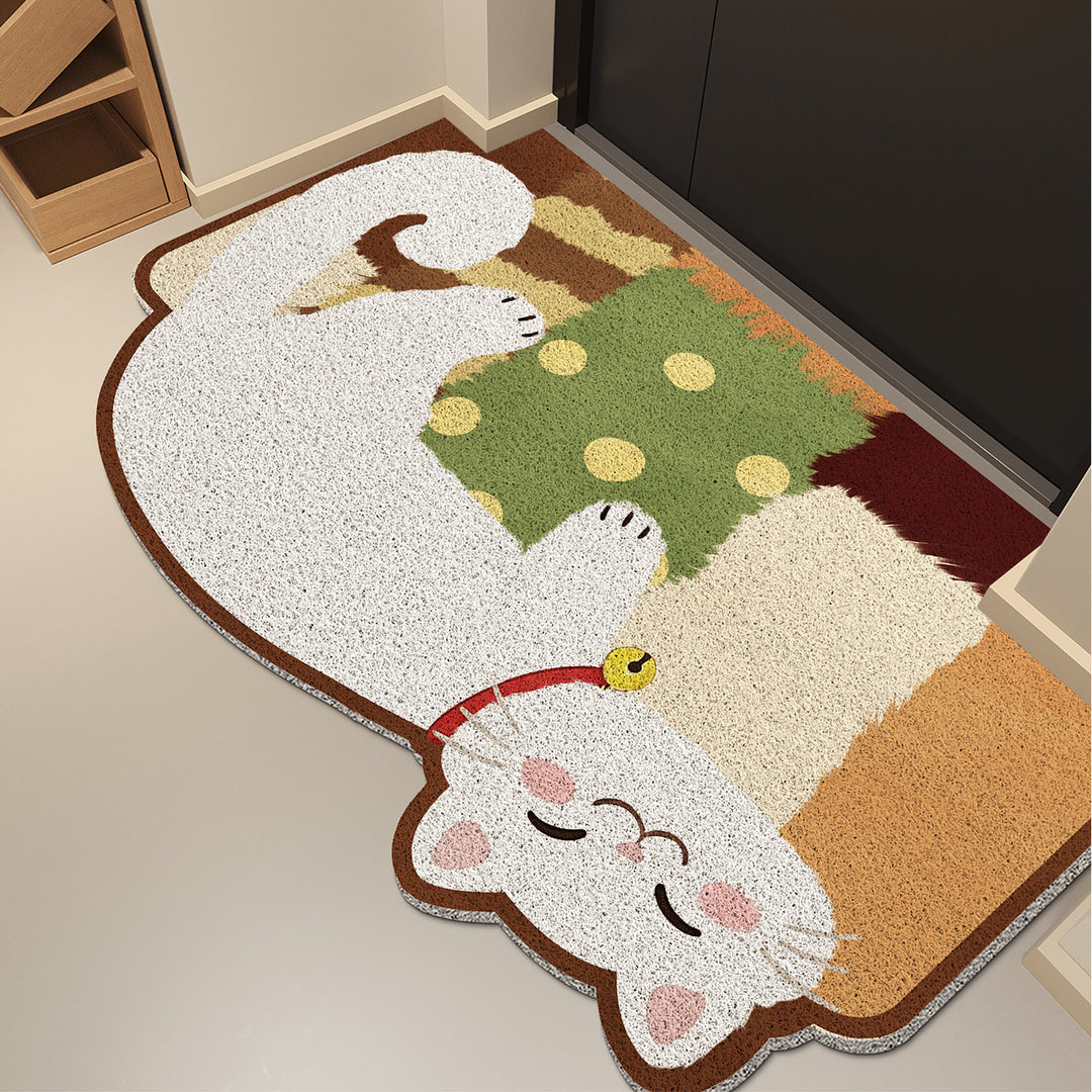 Cat-Themed Decorative Area Mat Bowlift