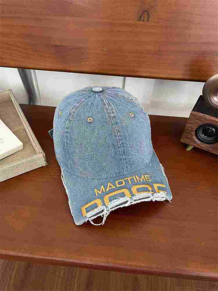 Men's Distressed Graphic Baseball Hat Bowlift 1784188481