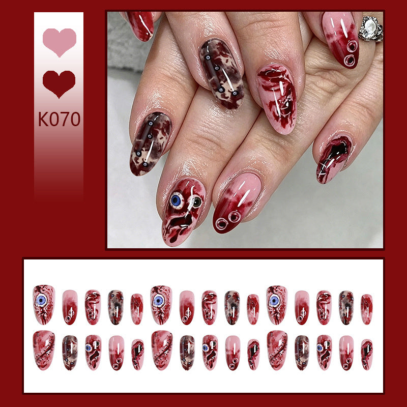 Creative artificial nail set with unique, artistic accents Bowlift