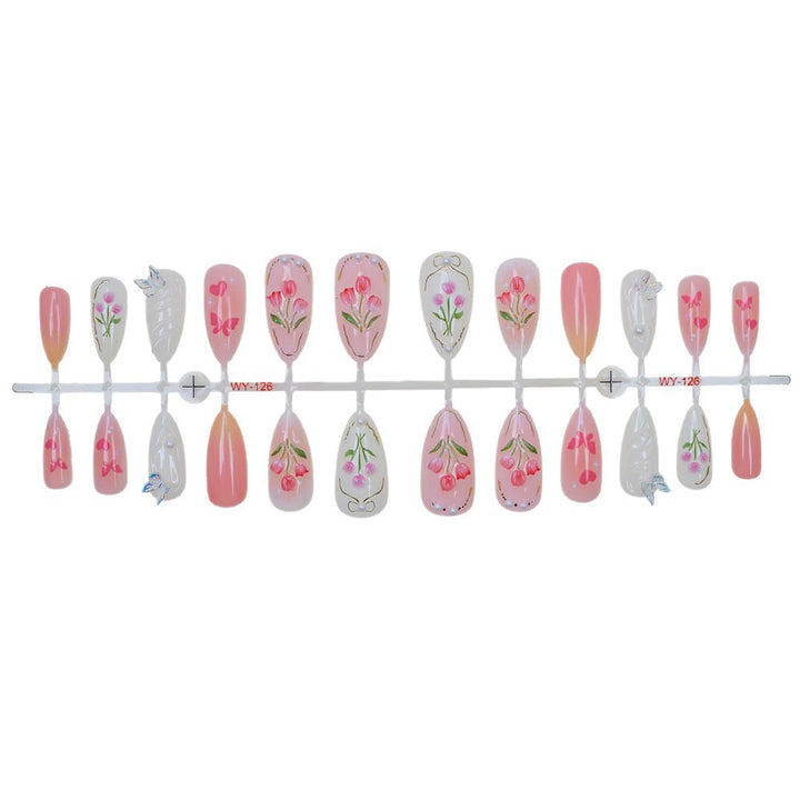Floral-Embellished Press-On Nail Collection Bowlift