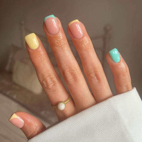 Artful Nail Art with Colorful Tips Bowlift