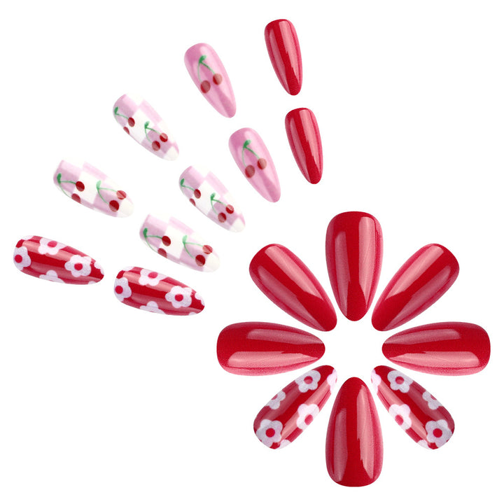 Artistic Cherry Blossom Nail Art Design Bowlift