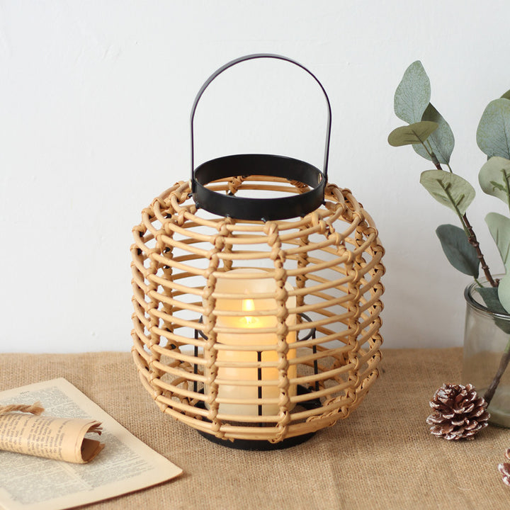 Handcrafted rattan lamp Bowlift