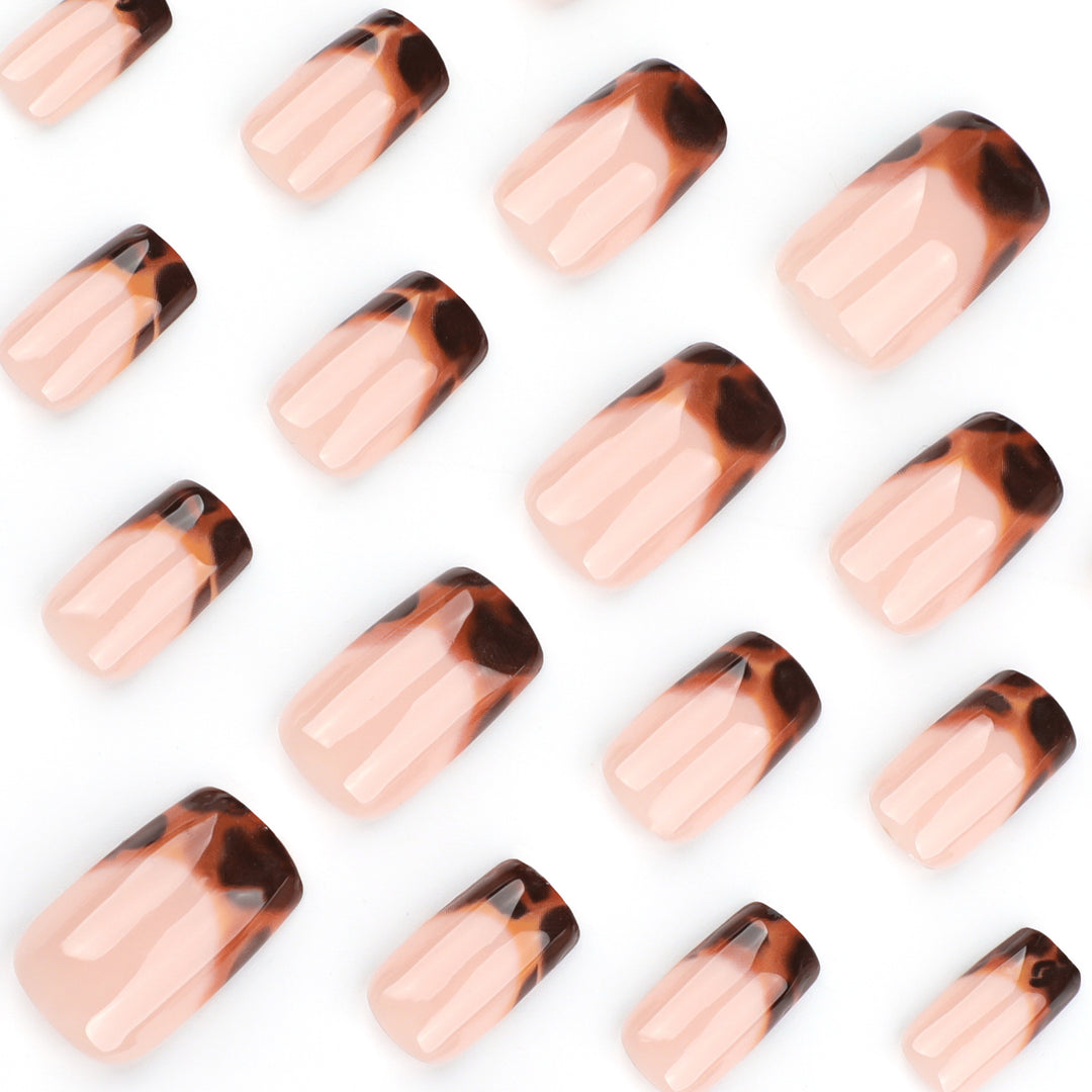Artistic acrylic nails with elegant ombre design Bowlift