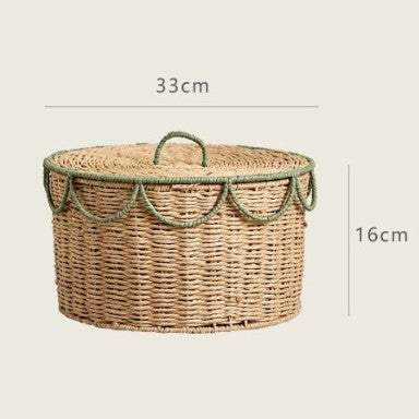 Handcrafted Vintage-Style Storage Basket Bowlift