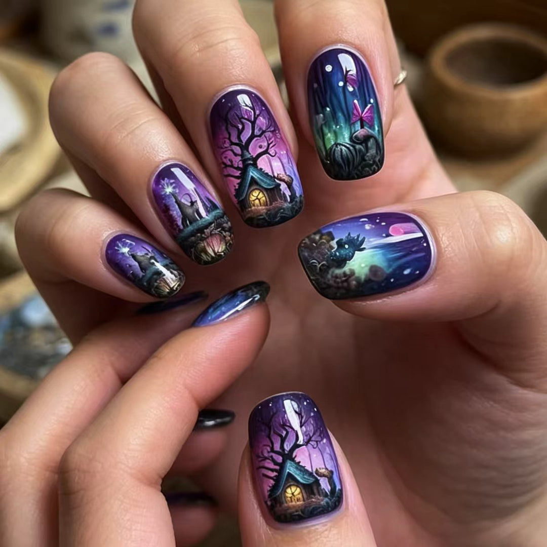 Mystic Fantasy Scene Nail Art Bowlift
