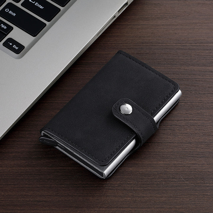 RFID-Blocking Leather Cardholder Bowlift