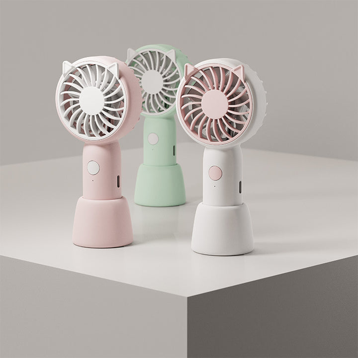 Ladies portable hand fan in elegant animal design Bowlift