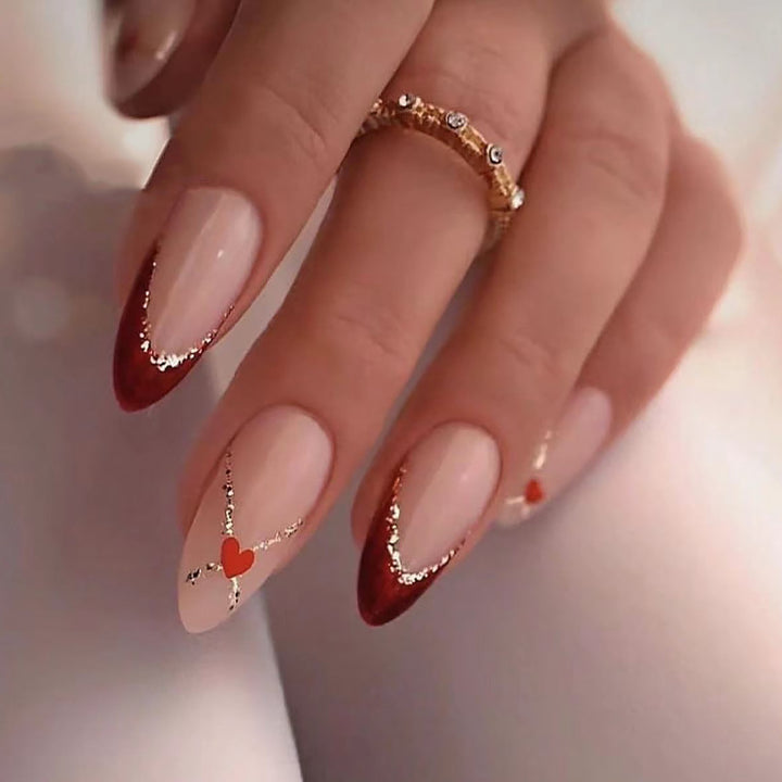 Artificial nails with floral minimalism Bowlift