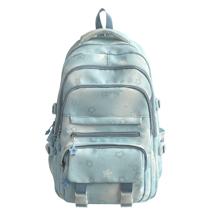Star-Patterned School Backpack